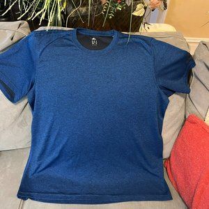 Adidas XL Blue & black athletic shirt- Buy One get one FREE on shirts.